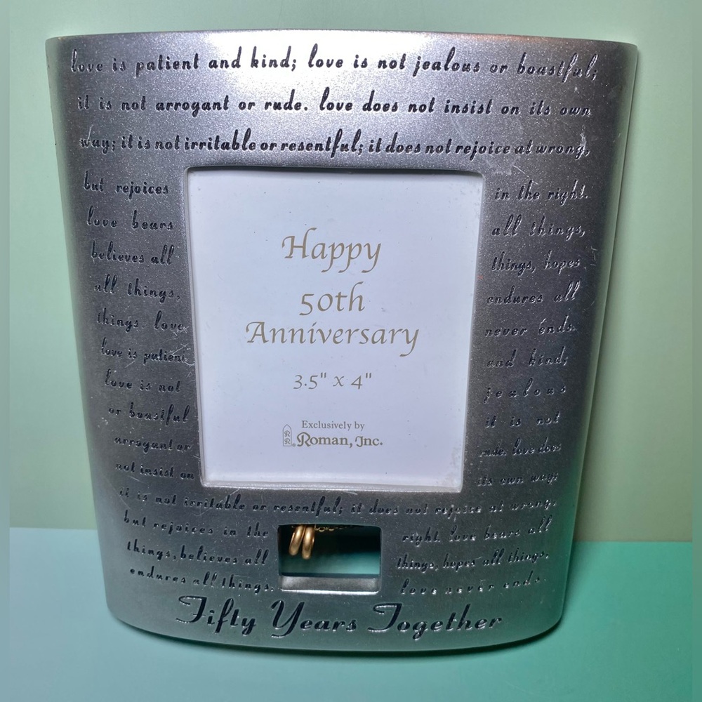 Roman Inc. 50th Anniversary "Fifty‎ Years Together" Picture Frame